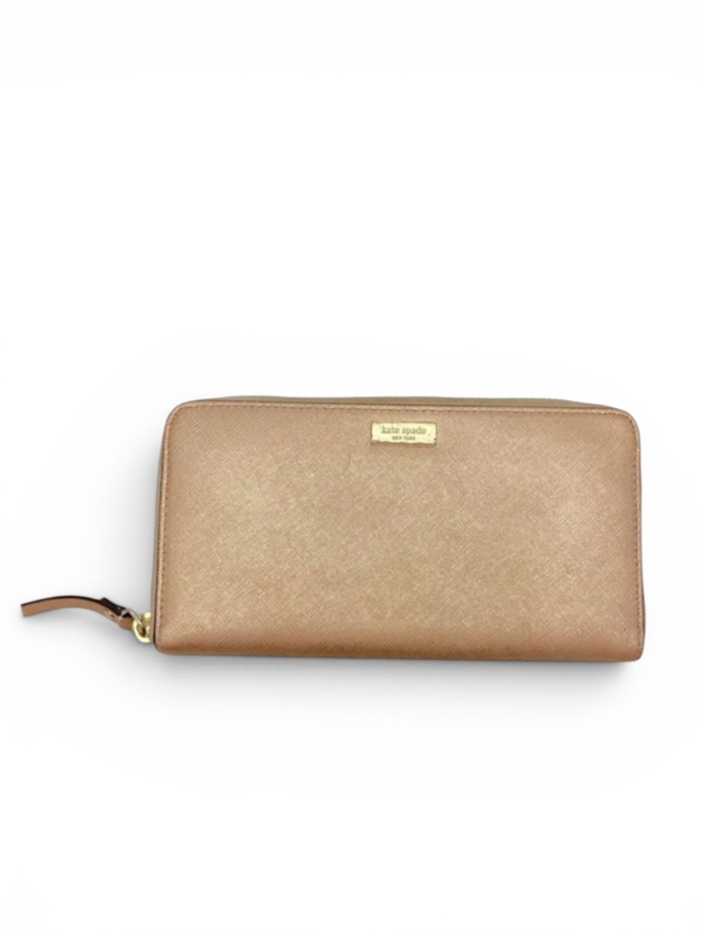 Kate Spade Leather Rose Gold Accordion Wallet